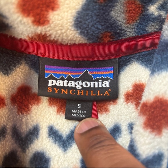 Patagonia Synchilla Lightweight Snap-T Pullover Aztec Print - Picture 4 of 4